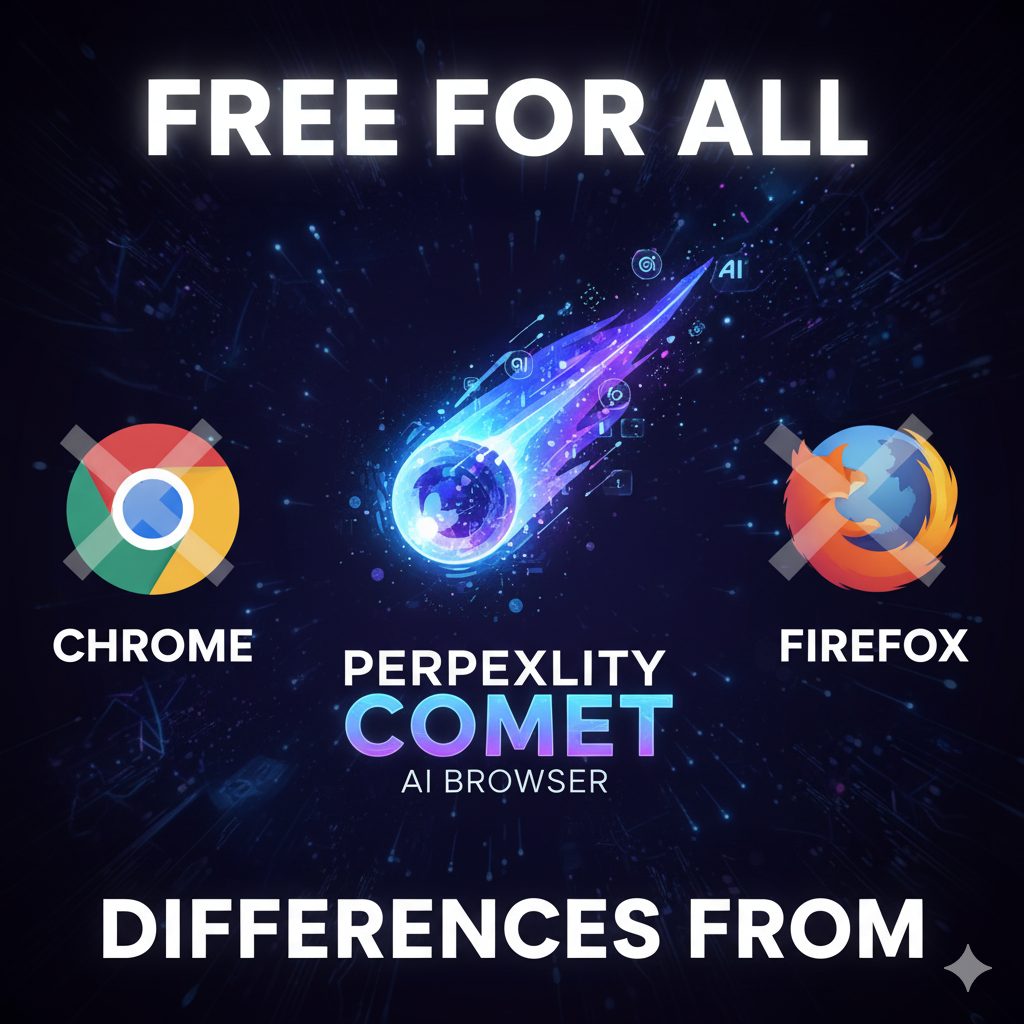 Perplexity Comet AI Browser Free for All – Differences from Chrome &amp; Firefox